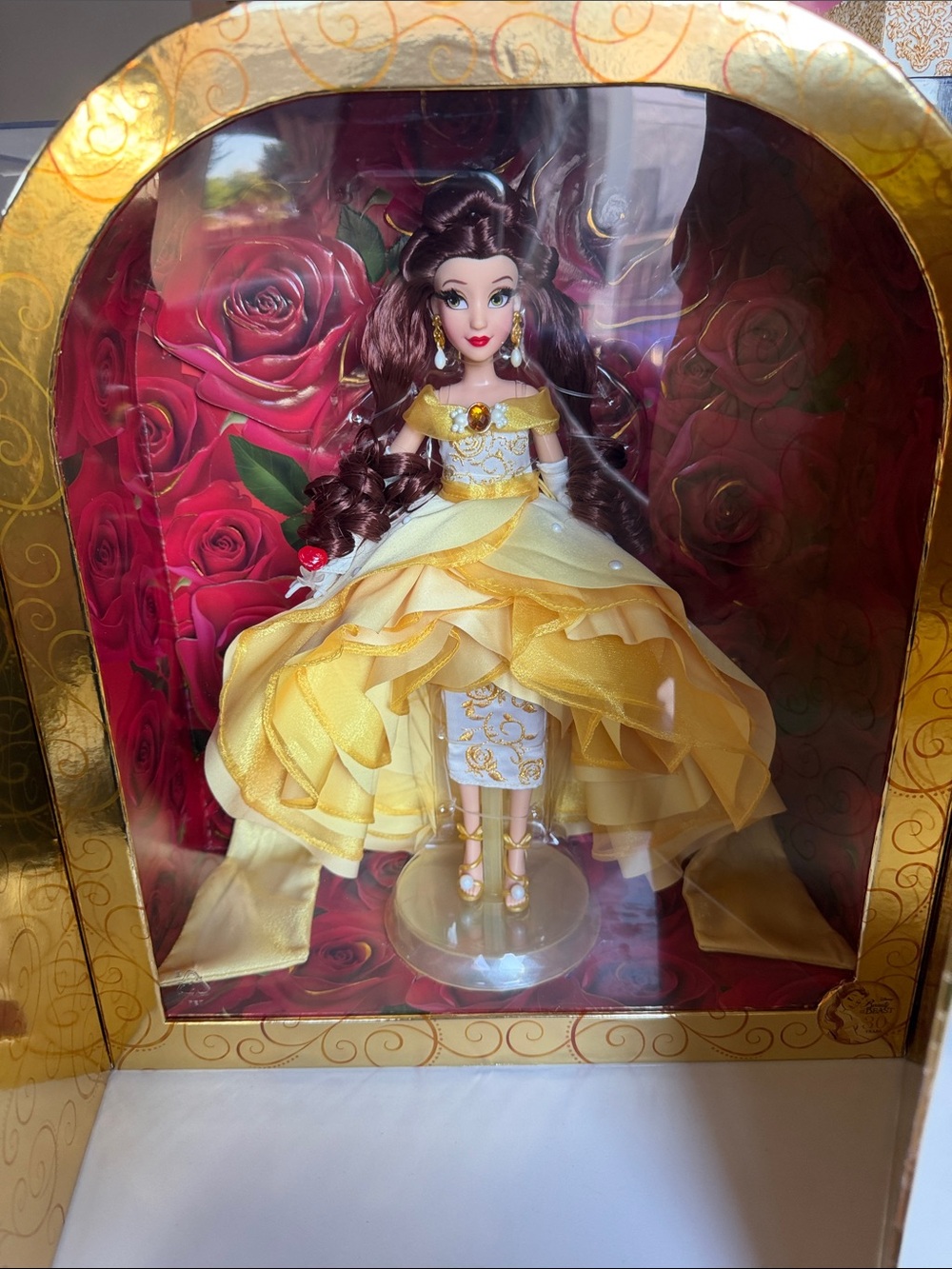 Disney Belle Display Doll in Yellow and Gold Gown